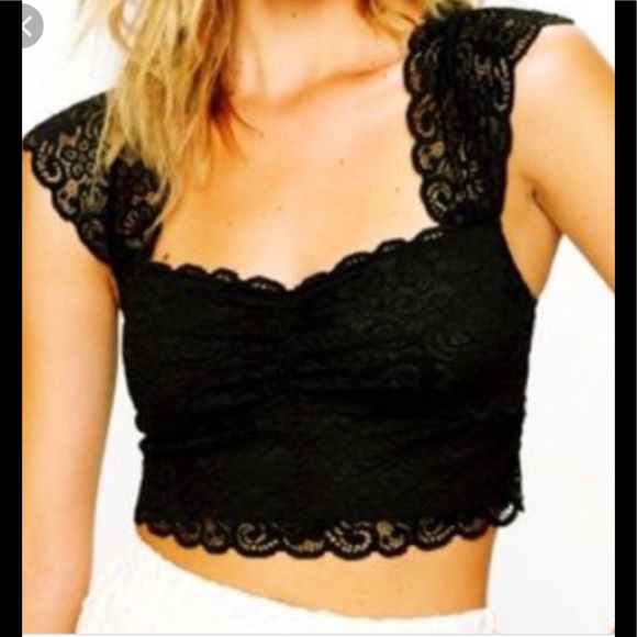Free People Other - NWT Free People Black Lace Bralet